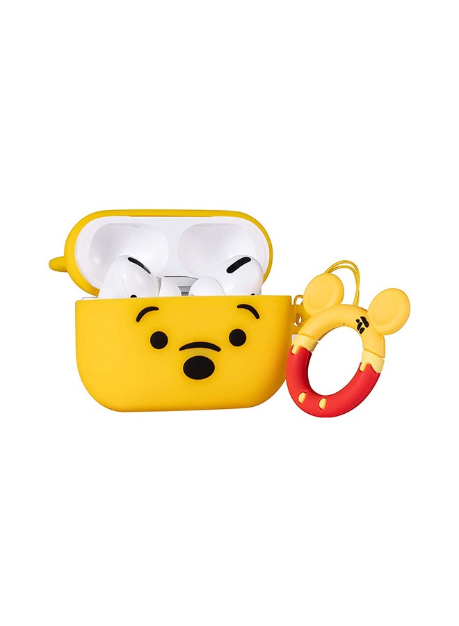 Aimax Winnie Bear Cartoon Case Cover For Apple AirPods Pro Yellow  - Image 2