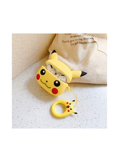 Aimax Pikachu Cartoon Case Cover For Apple AirPods Pro Yellow  - Image 2