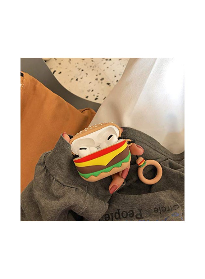 Aimax Hamburger Cartoon Case Cover For Apple AirPods Pro Multicolour  - Image 2