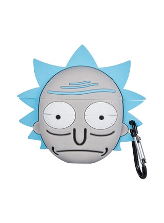 Grey Man Rick Cartoon Case Cover For Apple AirPods Pro Grey/Blue - v1581062576/N34150840A_1