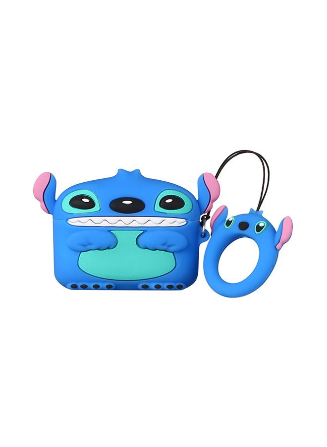 Aimax Stitch Cartoon Pattern Case Cover For Apple AirPods Pro 3 Blue - Image 1