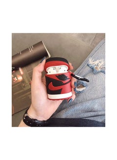 Aimax Aj Sneaker 3D Cartoon Case Cover For Apple AirPods Red/Black  - Image 2