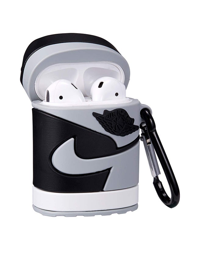 Aimax Aj Sneaker 3D Cartoon Case Cover For Apple AirPods Grey/Black - Image 2