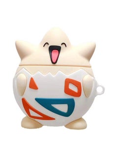 Pokemon Togepi 3D Cartoon Case Cover For Apple AirPods White/Beige