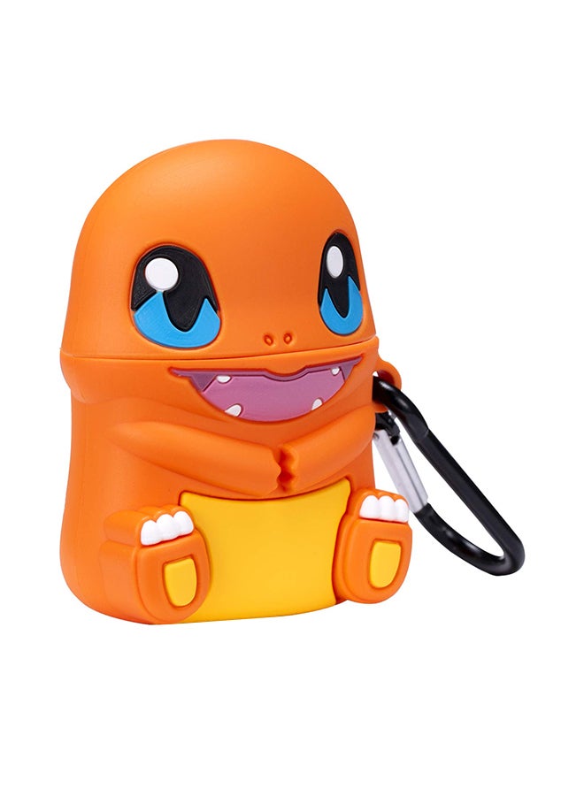 آيماكس غطاء حماية بتصميم كرتوني ثلاثي الأبعاد لشخصية بوكيمون تشارمندر لسماعات أبل آيربودز برتقالي - Image 1