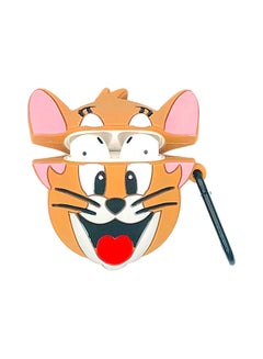 Aimax 3D Jerry Mouse Cartoon Case Cover For Apple AirPods Multicolour  - Image 2