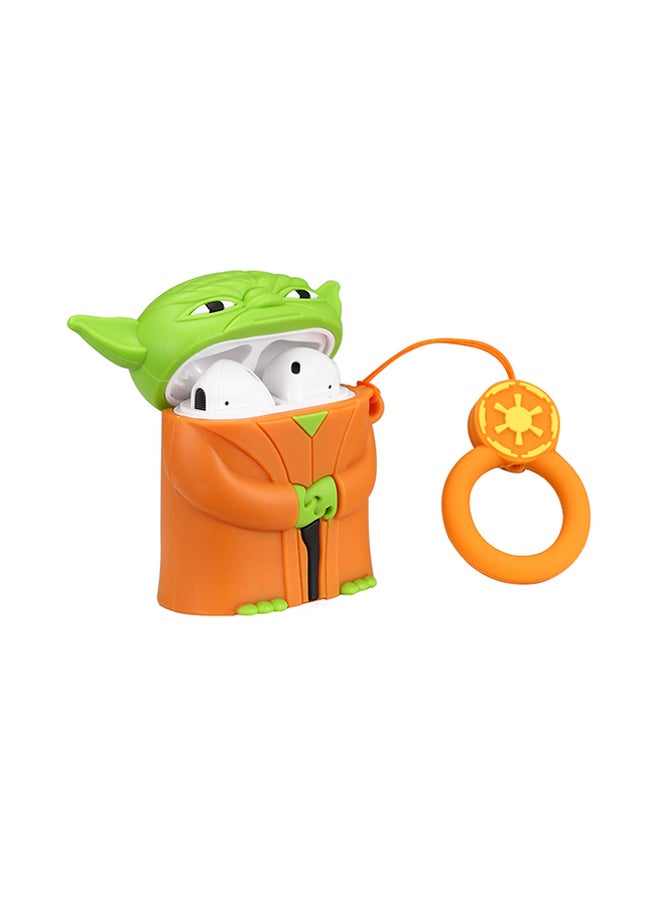 Aimax - Yoad 3D Cartoon Case Cover For Apple AirPods Green/Orange - Image 1