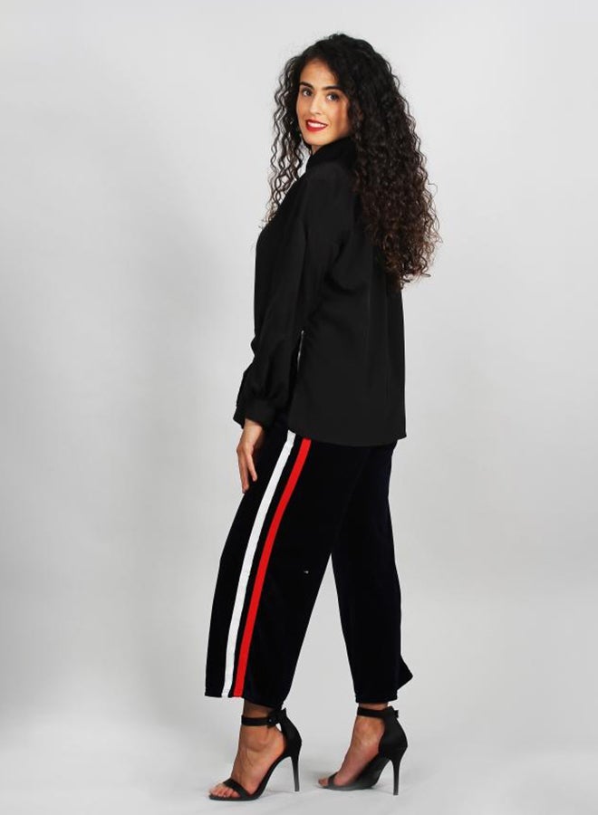 رو أورانج قميص بأكمام طويلة أسود - Image 3