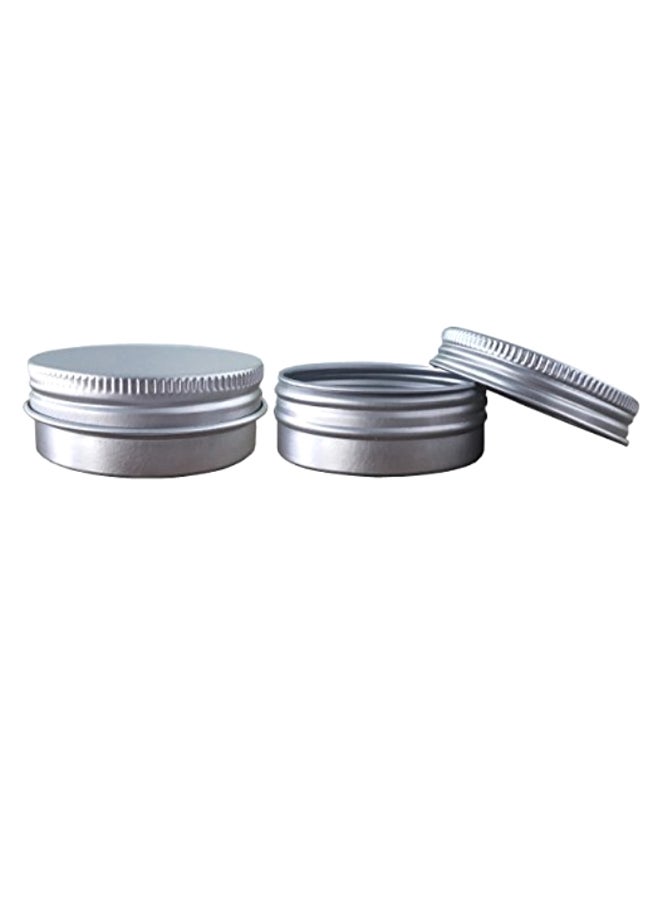 JOYWEE 6-Piece Cosmetic Sample Storage Pot Set Silver - Image 1