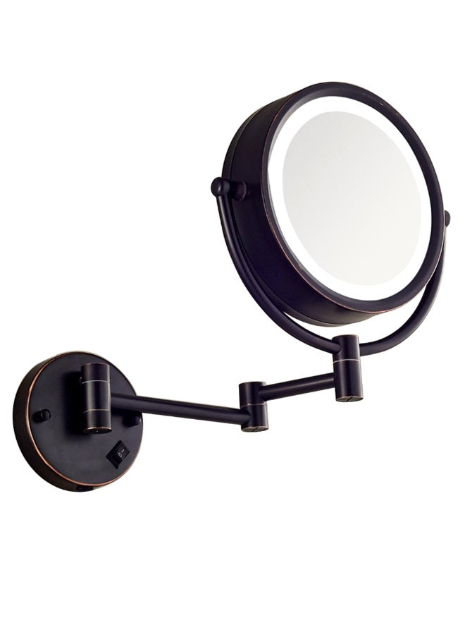 داوري 10X Magnifying Wall Mount LED Makeup Mirror Black/White/Clear - Image 1