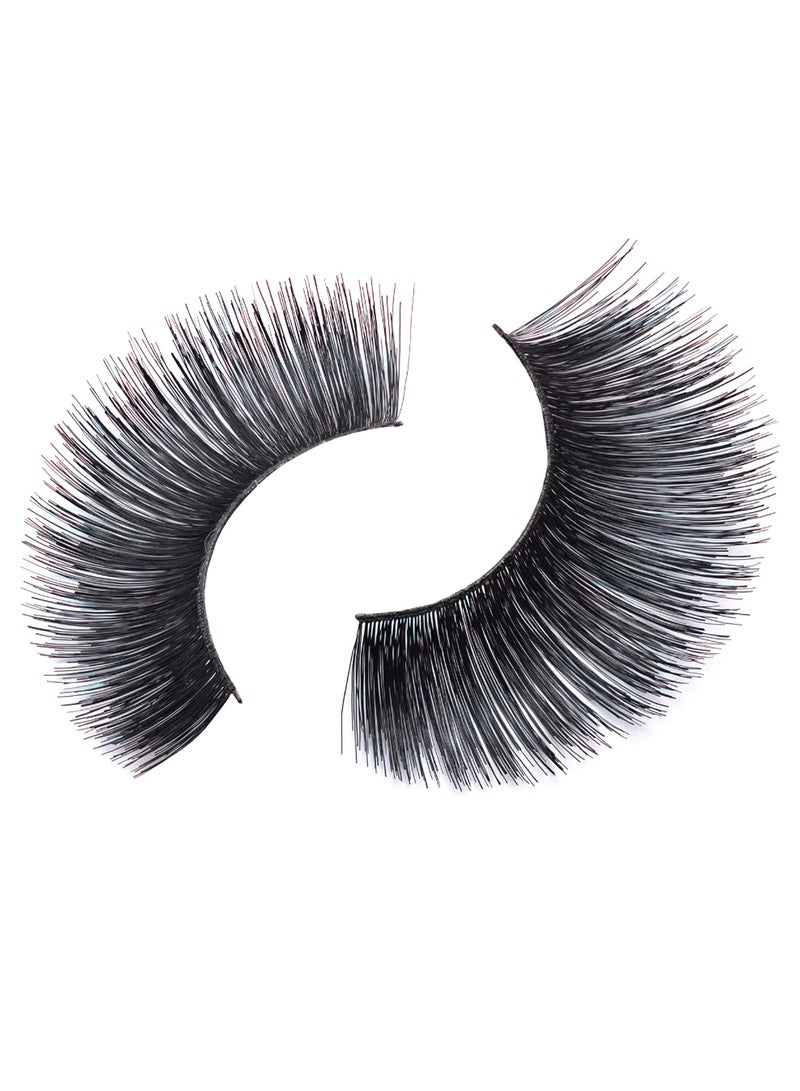 Cherishlook Pair Of 10 Professional False Eyelashes 199 Black - Image 1
