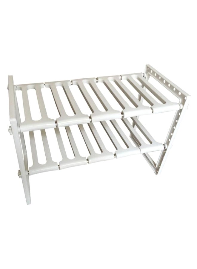 Under Sink Storage Organizer Rack Off White - Image 1