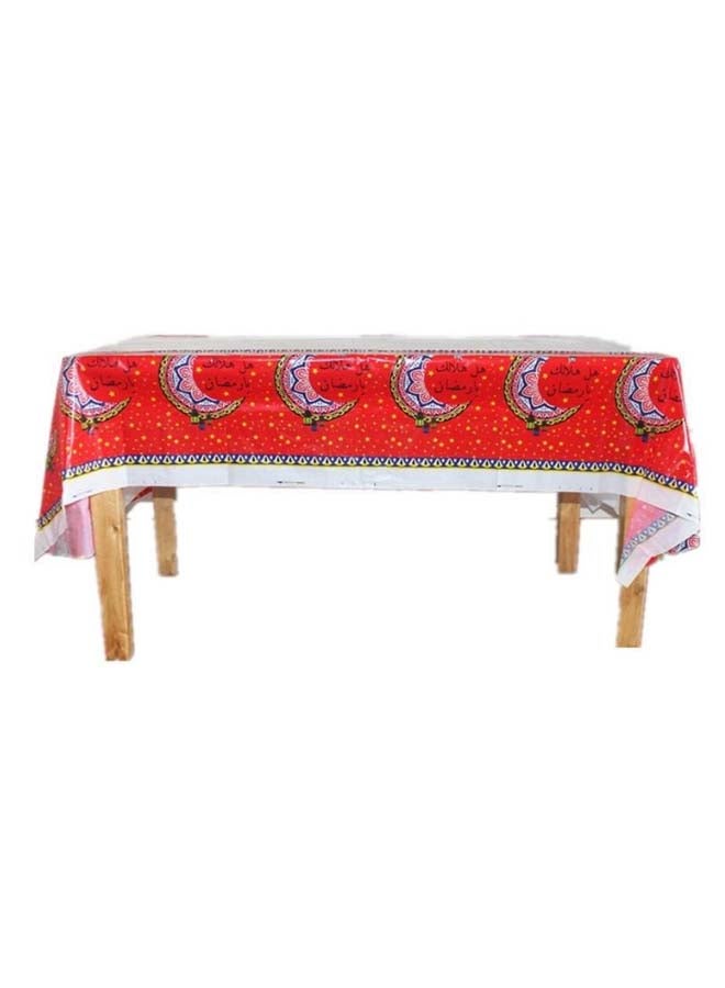 Disposable Ramadan Decorative Table Cover Multicolour 108 x 180centimeter  - Image 3