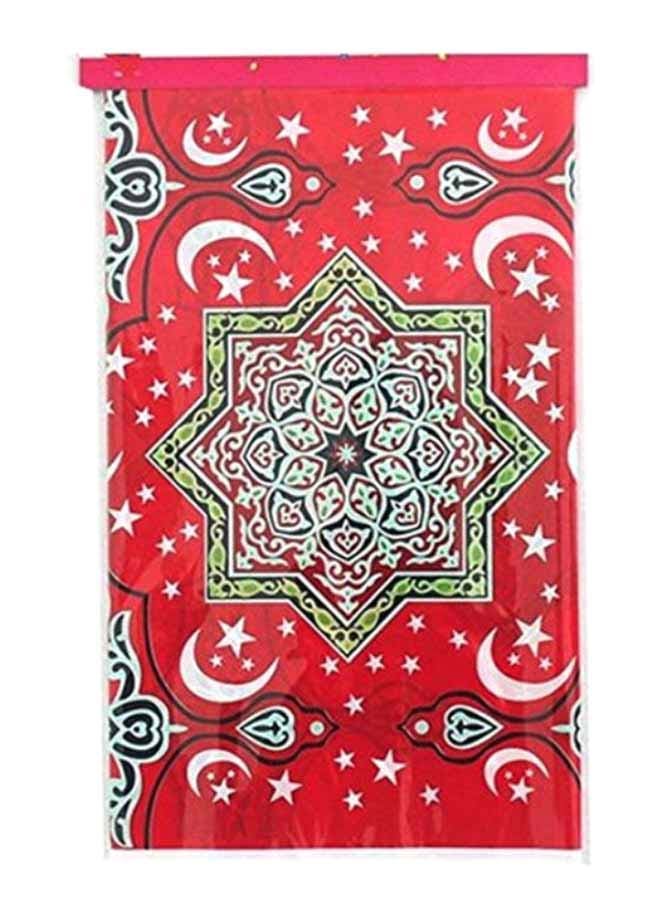 ماركة غير محددة - مفرش طاولة  مزين بتصميم  زينة رمضان للاستخدام مرة واحدة متعدد الألوان 108 x 180Ø³Ù†ØªÙŠÙ…ØªØ± - Image 1