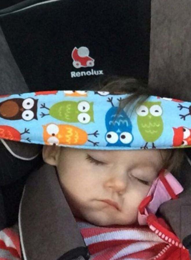 VIQILANY Owl Printed Baby Neck And Head Support Belt  - Image 2