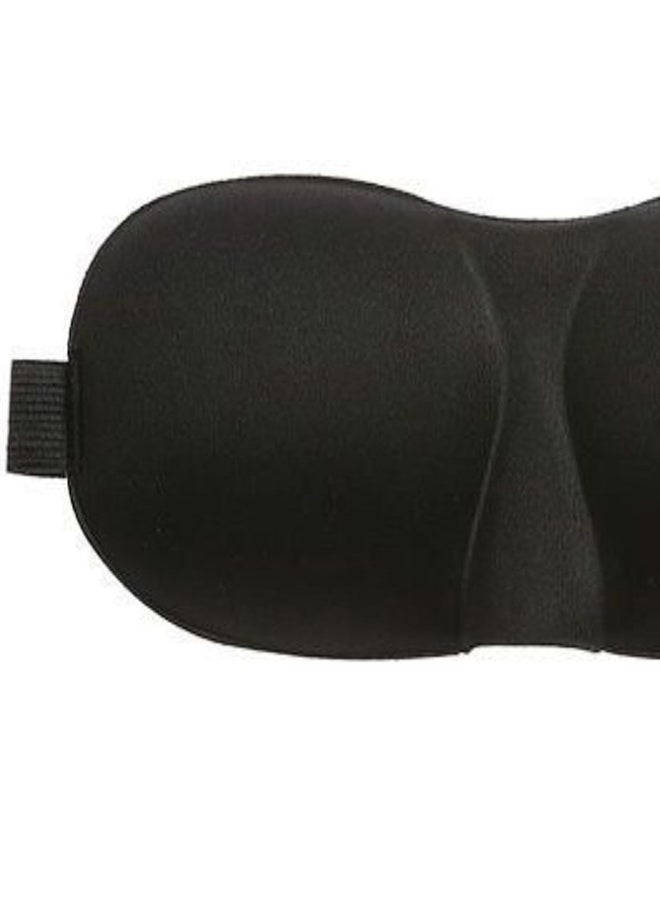 3D Countered Sleeping Eye Mask Black  - Image 2