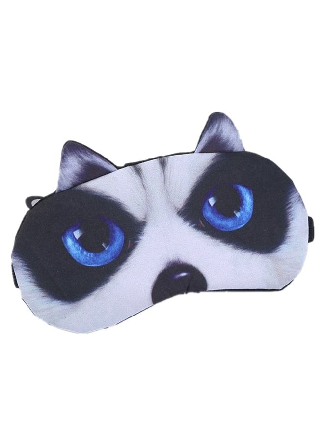 3D Dog Eye Pattern Sleeping Mask Multicolour  - Image 1
