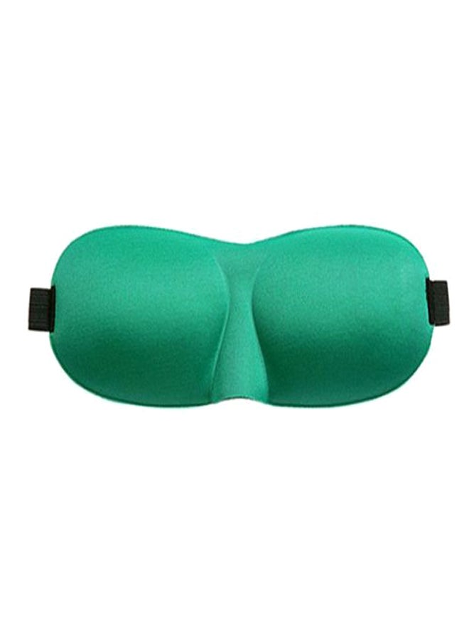3D Countered Sleeping Eye Mask Green  - Image 1