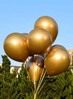 Generic 10-Piece Round Birthday Party Decoration Metallic Latex Balloon Set 12inch  - Image 3