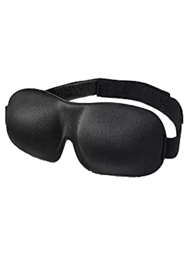 Generic - 3D Contoured And Comfortable Travel Sleep Eye Mask Black - Image 1