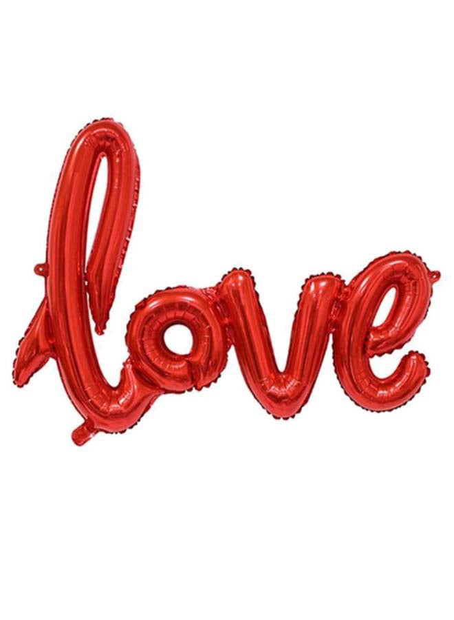بالون من القصدير لتزيين حفلات الزواج بتصميم حروف كلمة LOVE 42بوصة - Image 1