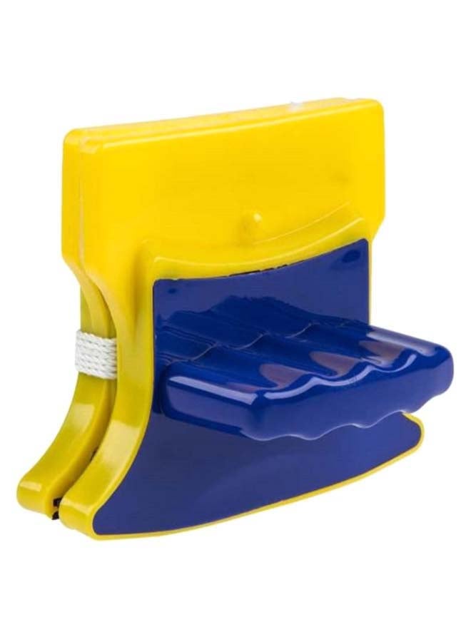 فرشاة مغناطيسية بوجهين لتنظيف النوافذ أزرق/أصفر