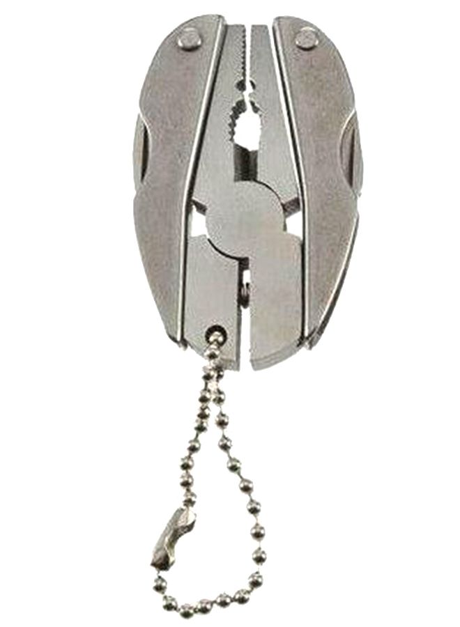 Keychain Frame Multi Function Mini Plier Silver  - Image 1