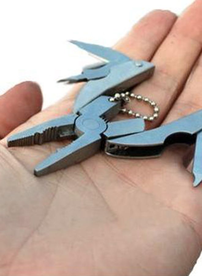 Keychain Frame Multi Function Mini Plier Silver  - Image 3