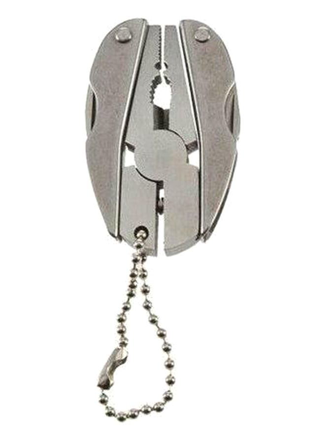 Keychain Frame Multi Function Mini Plier Silver  - Image 1