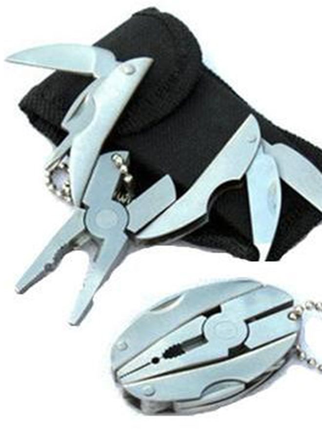 Keychain Frame Multi Function Mini Plier Silver  - Image 2
