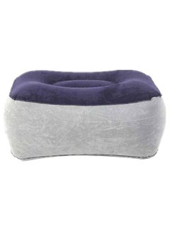 Generic Inflatable Foot Rest Travel Pillow Blue/White 37 x 28cm  - Image 1