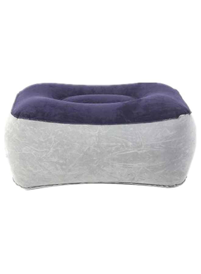 Generic Inflatable Foot Rest Travel Pillow Blue/White 37 x 28cm  - Image 1