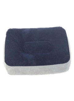 Generic Inflatable Foot Rest Travel Pillow Blue/White 37 x 28cm  - Image 2