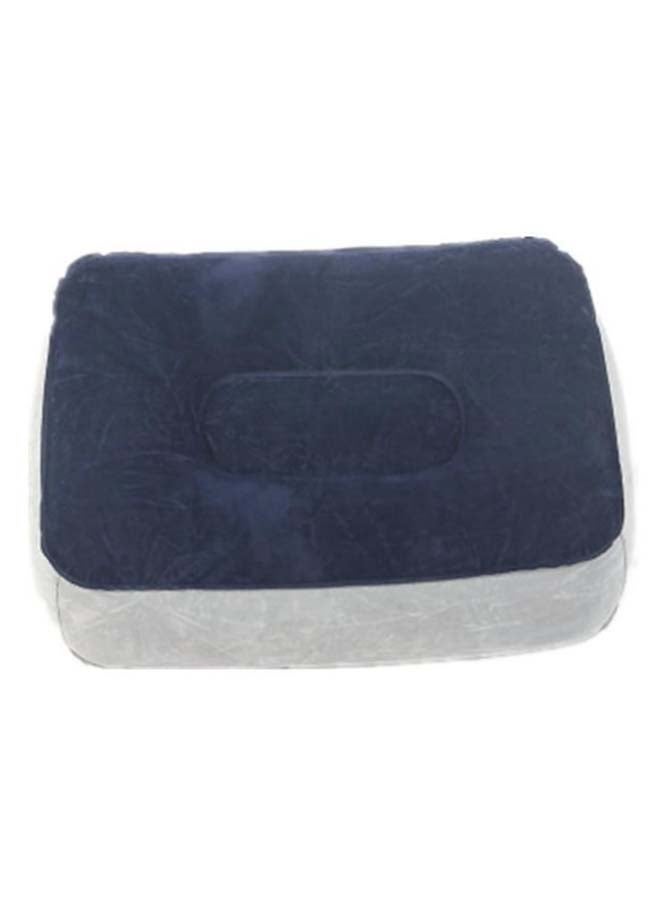 Generic Inflatable Foot Rest Travel Pillow Blue/White 37 x 28cm  - Image 2