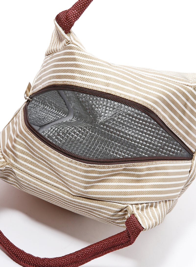 ماركة غير محددة حقيبة طعام عازلة بيج / بني 23x15x17Ø³Ù†ØªÙŠÙ…ØªØ±  - Image 4