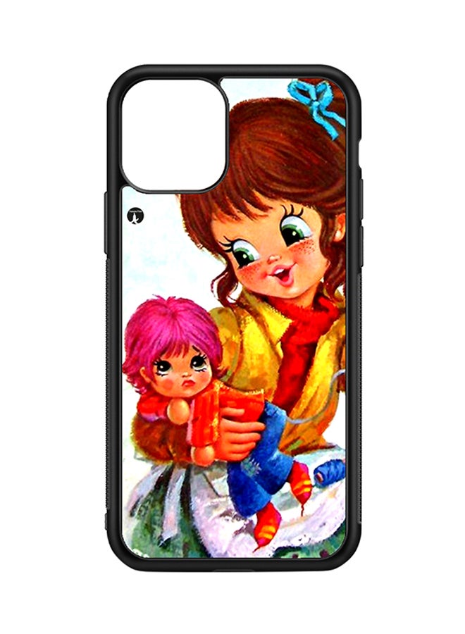 BP Protective Case Cover For iPhone 11 Pro A Girl (Black Bumper)