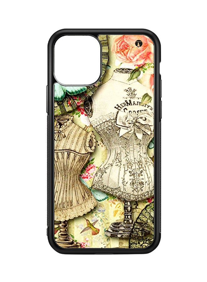 BP Protective Case Cover For Apple iPhone 11 Pro Victorian Art (Black Bumper)
