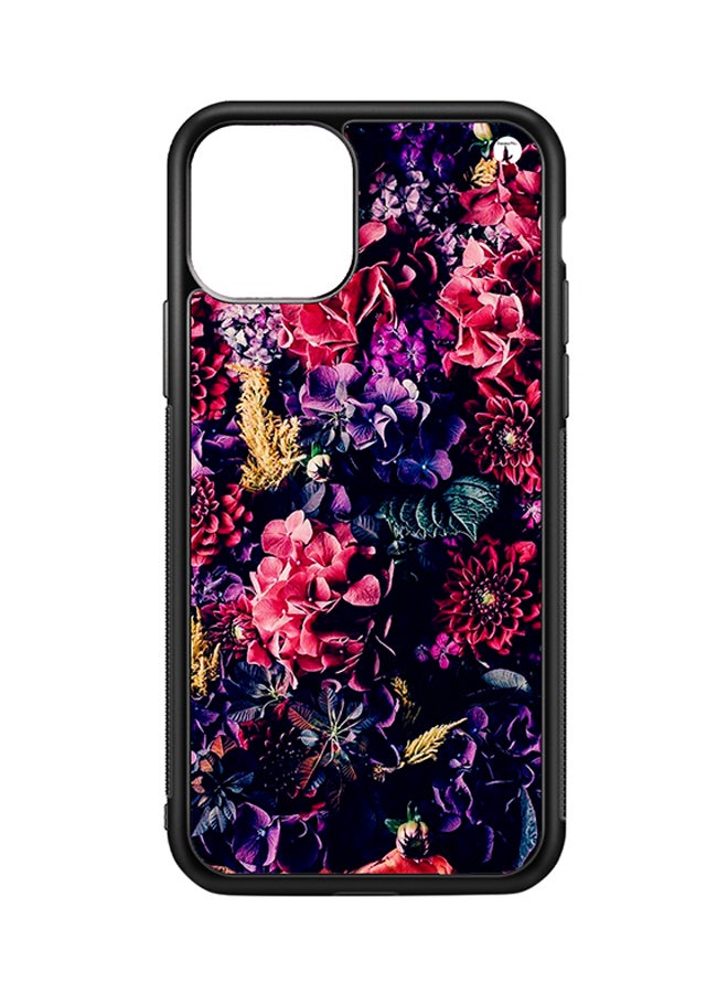 BP Protective Case Cover For Apple iPhone 11 Pro Flowers (Black Bumper)