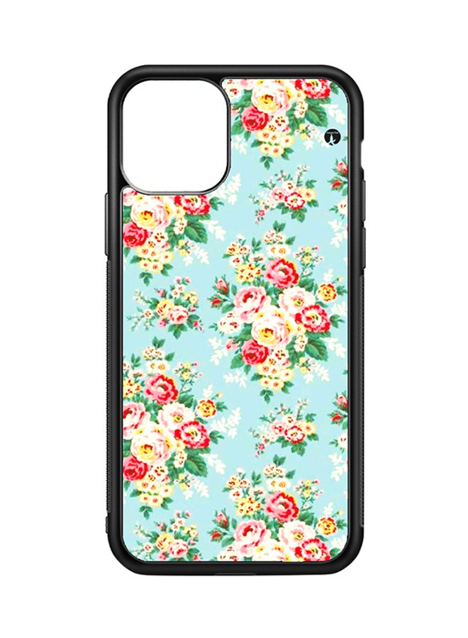 BP Protective Case Cover For iPhone 11 Pro Flowers (Black Bumper)