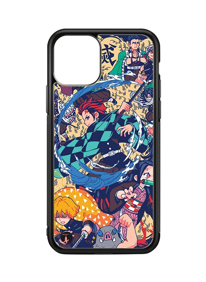 BP Protective Case Cover For Apple iPhone 11 Pro The Anime Demon Slayer (Black Bumper)