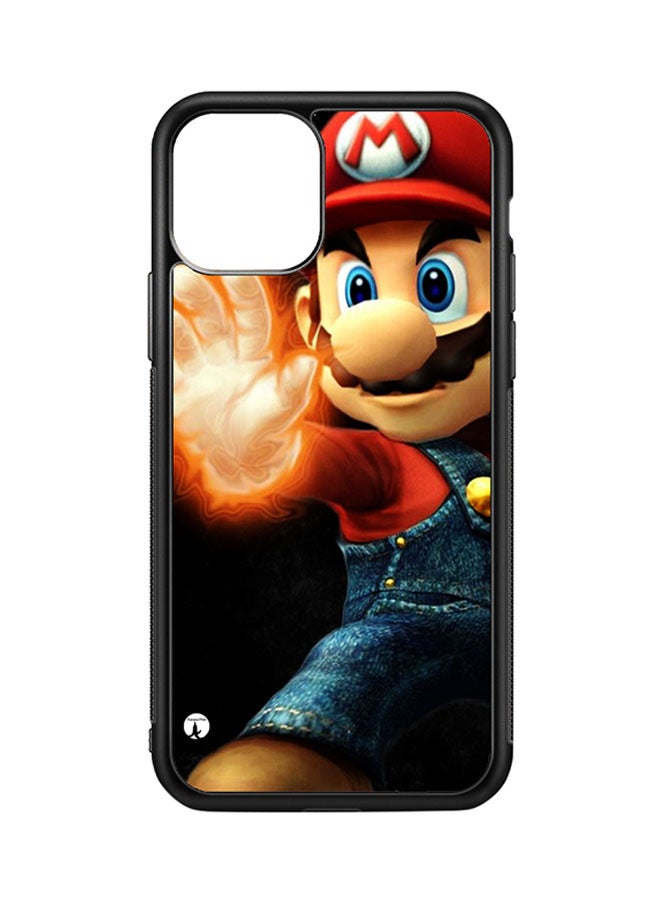 بي بي غطاء حماية واقي لهاتف أبل آيفون 11 برو نمط لعبة الفيديو "Super Mario"