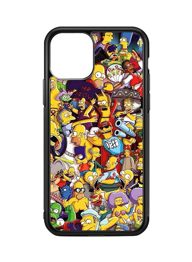 غطاء حماية واقي لهاتف أبل آيفون 11 برو نمط مسلسل الرسوم المتحركة "The Simpsons"