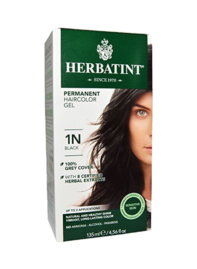 Herbatint 2-Piece Permanent Hair Colour Gel Black 2x135ml - Image 2