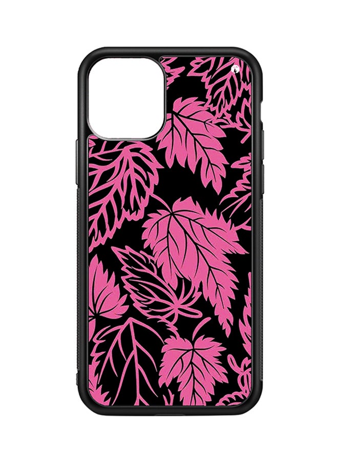 غطاء حماية واقي لهاتف أبل آيفون 11 برو نقشة أوراق شجر