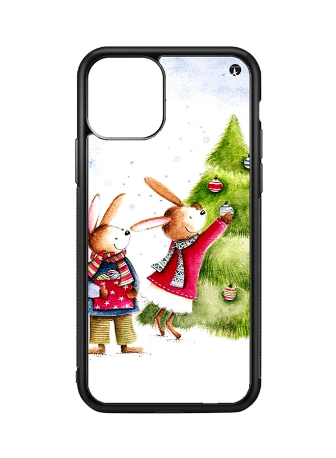 غطاء حماية واقي لهاتف أبل آيفون 11 برو طبعة أرانب