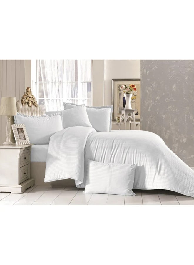 REGAL IN HOUSE 6-Piece Comforter Set Cotton White  - Image 1