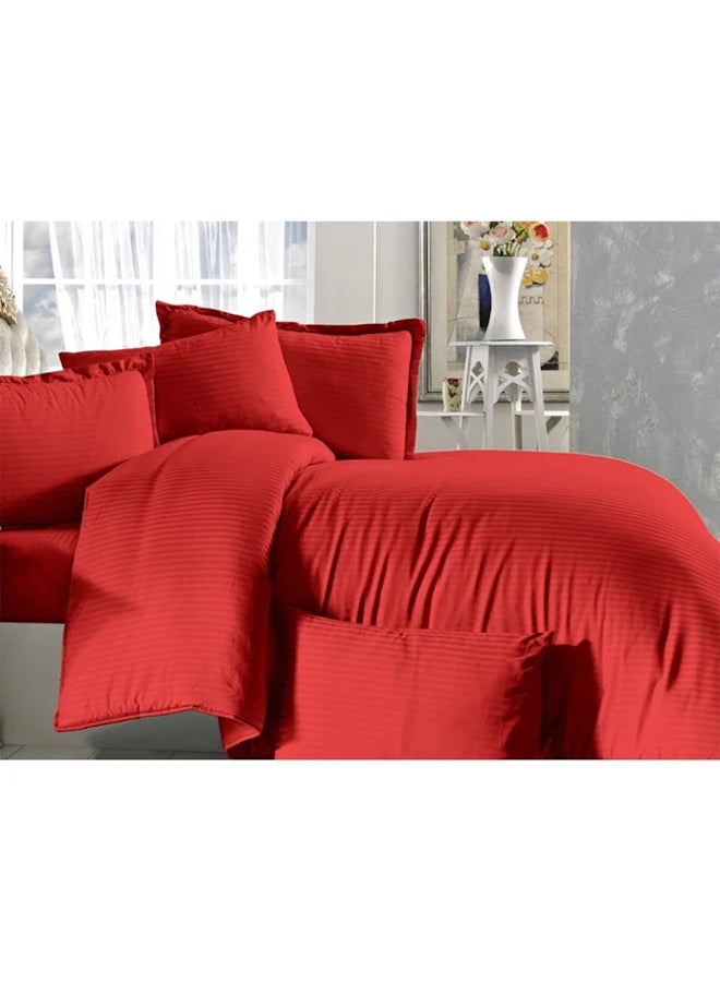 REGAL IN HOUSE 6-Piece Comforter Set Cotton Red  - Image 2