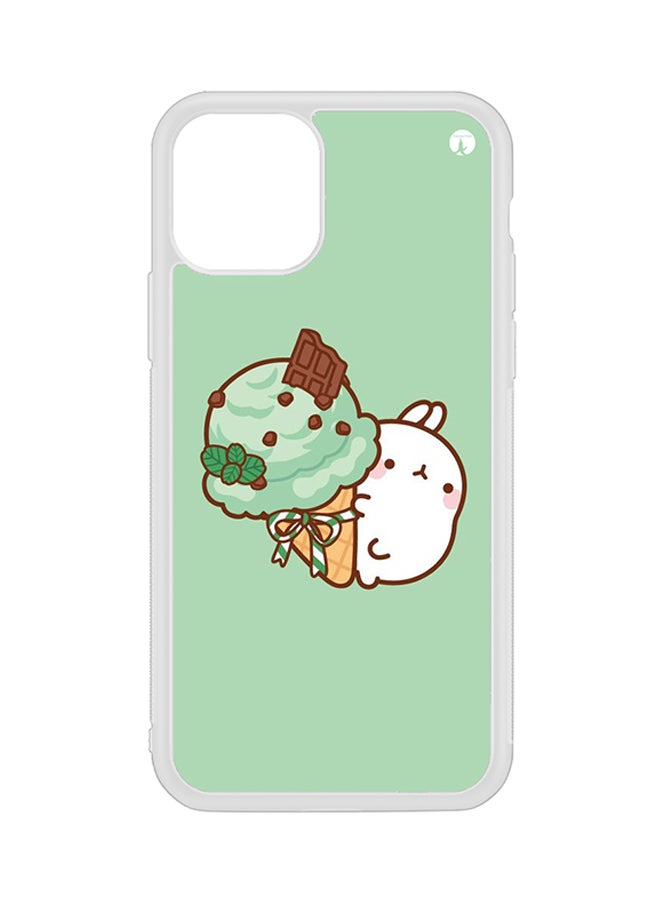 بي بي غطاء حماية واقي لهاتف أبل آيفون 11 برو بني/أبيض/أخضر