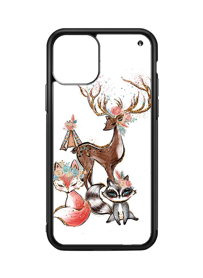 BP Protective Case Cover For iPhone 11 Pro Animals (Black Bumper)