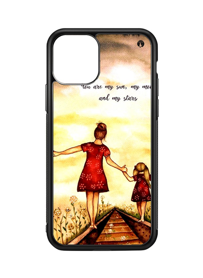 Protective Case Cover For Apple iPhone 11 Pro Girls (Black Bumper)